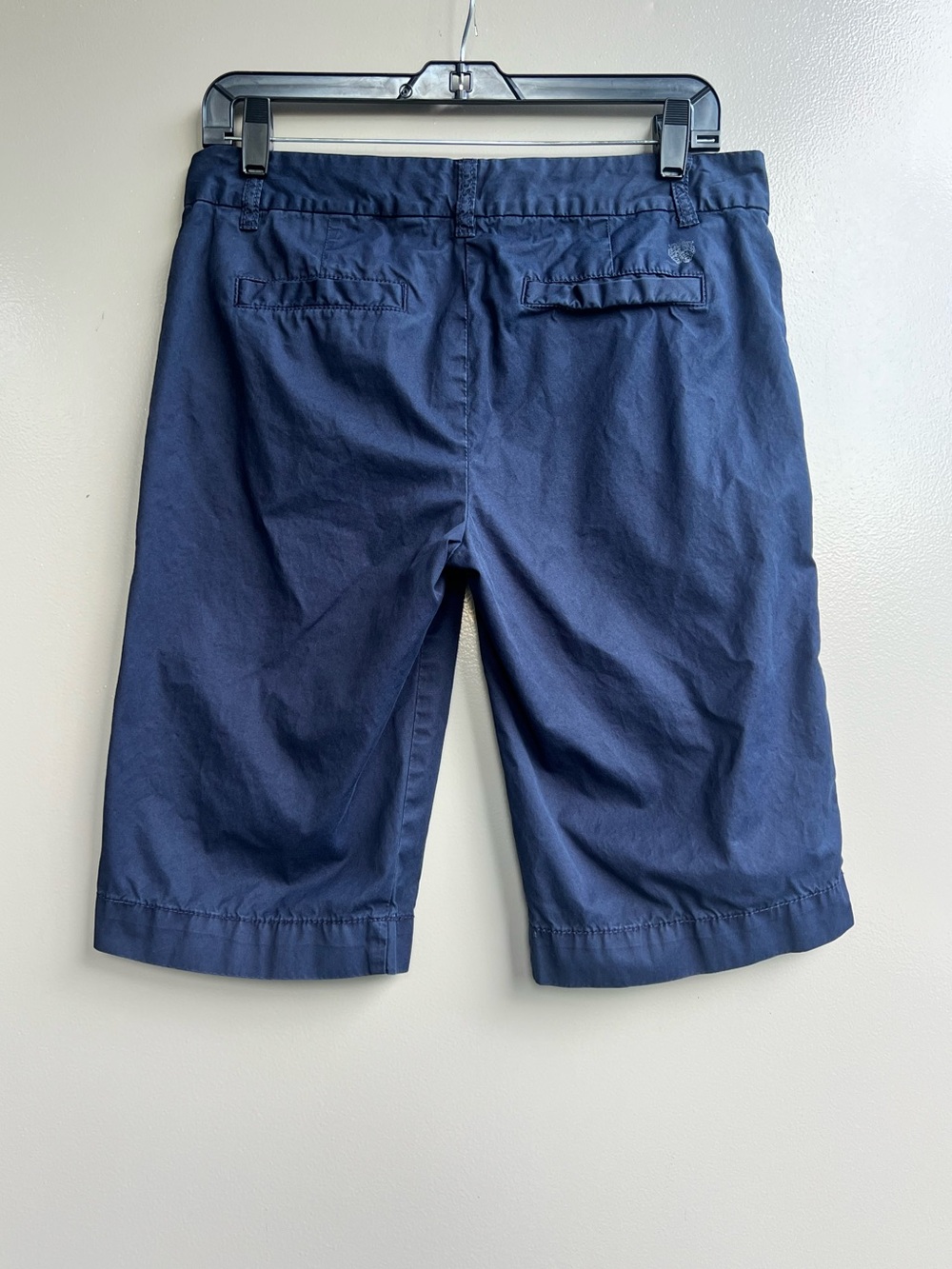 J.Crew 4 Vintage Y2K Navy Chino Classic Coastal Bermuda Shorts City Preppy Chic - Picture 3 of 10